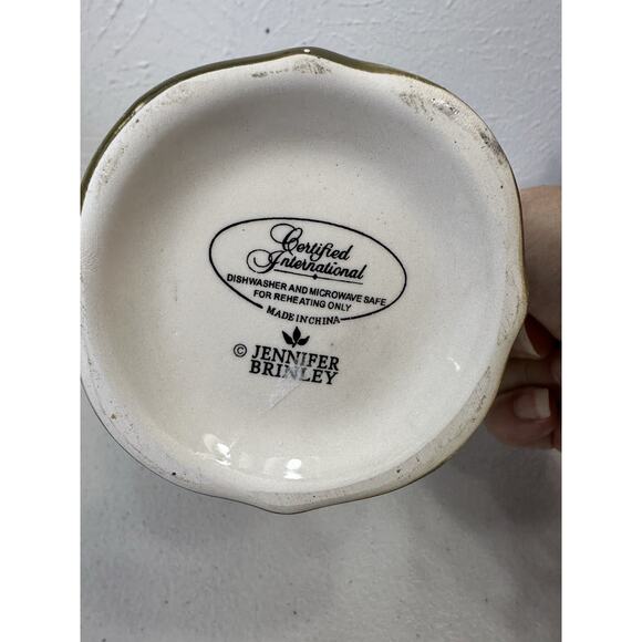 Blue Jay Bird Hand-Painted Coffee Mug Certified International Jennifer Brinley - Picture 3 of 8